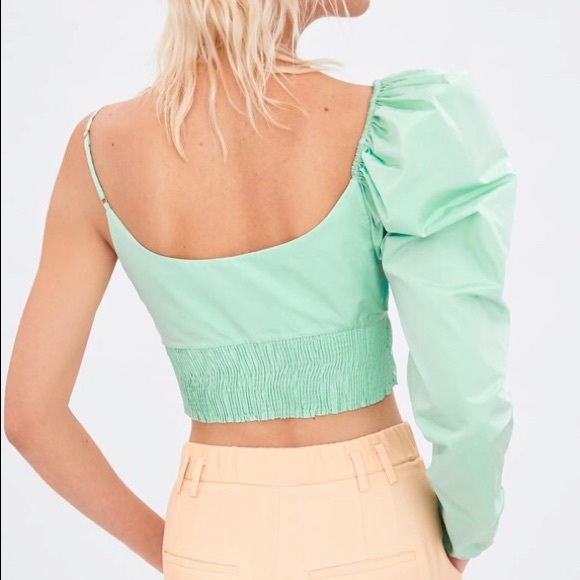 LAST ONE! ZARA Limited-Edition BALLOON Uni Sleeve TOP Medium - Picture 5 of 7